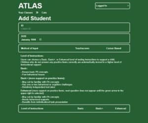 Addstudent ID ATLAS – ATLAS-PA