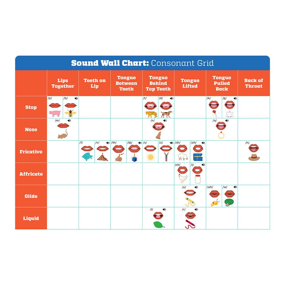 UFLI Sound Wall Chart Consonant Grid 7 7 25 – Printed UFLI Sound Wall Card Set
