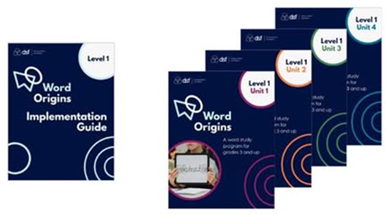 Word Origins Level 1: Spiral Bound Teacher Manuals